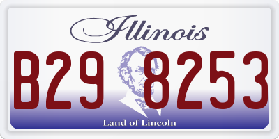 IL license plate B298253