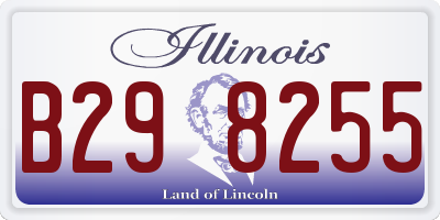 IL license plate B298255