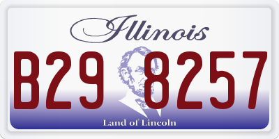 IL license plate B298257