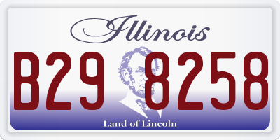 IL license plate B298258