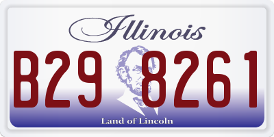 IL license plate B298261