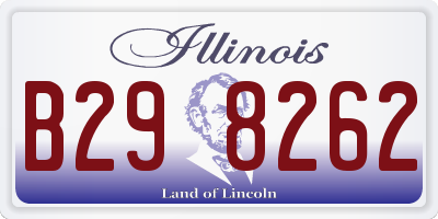 IL license plate B298262