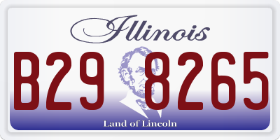 IL license plate B298265