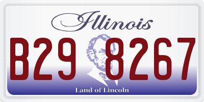 IL license plate B298267
