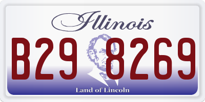 IL license plate B298269