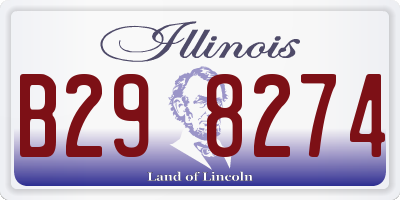 IL license plate B298274