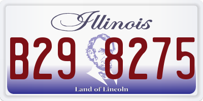 IL license plate B298275