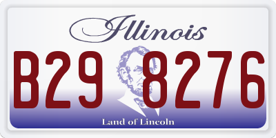 IL license plate B298276