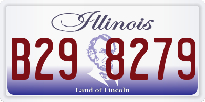 IL license plate B298279