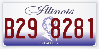 IL license plate B298281