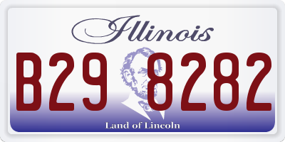 IL license plate B298282
