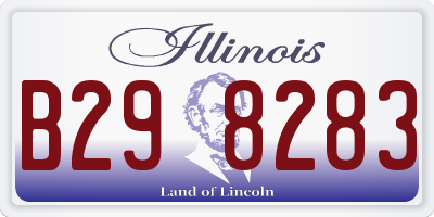 IL license plate B298283