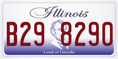 IL license plate B298290