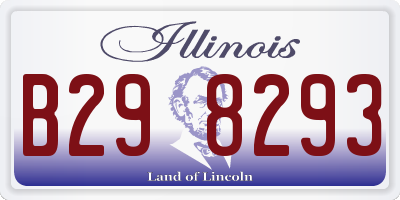 IL license plate B298293