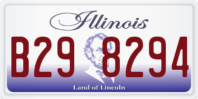 IL license plate B298294