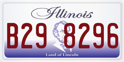 IL license plate B298296