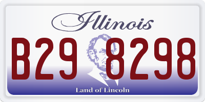 IL license plate B298298