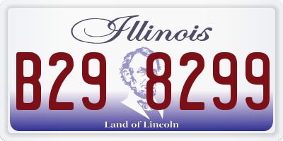 IL license plate B298299