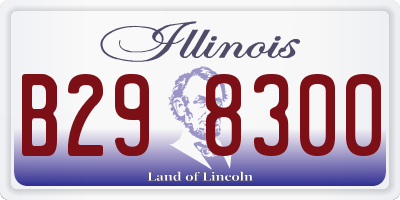 IL license plate B298300