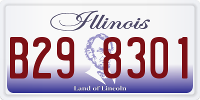 IL license plate B298301
