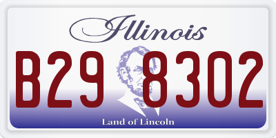 IL license plate B298302