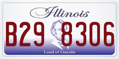 IL license plate B298306