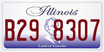 IL license plate B298307