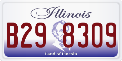 IL license plate B298309