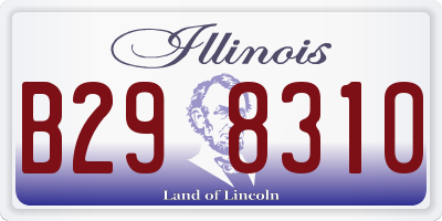 IL license plate B298310