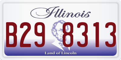 IL license plate B298313