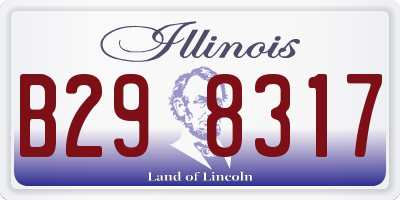 IL license plate B298317