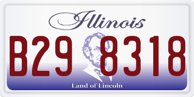 IL license plate B298318