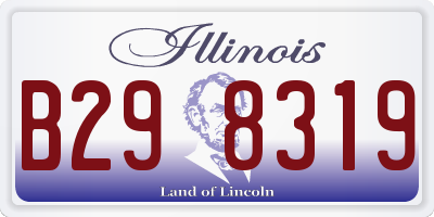 IL license plate B298319