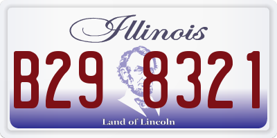 IL license plate B298321