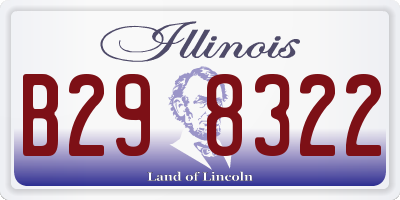 IL license plate B298322