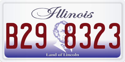 IL license plate B298323