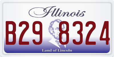 IL license plate B298324