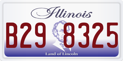 IL license plate B298325