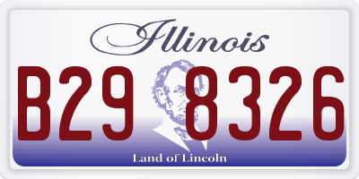 IL license plate B298326