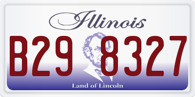 IL license plate B298327