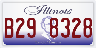 IL license plate B298328
