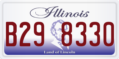 IL license plate B298330