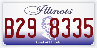 IL license plate B298335