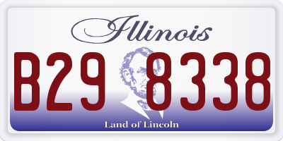 IL license plate B298338