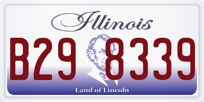 IL license plate B298339