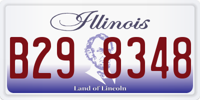 IL license plate B298348