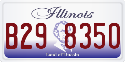 IL license plate B298350