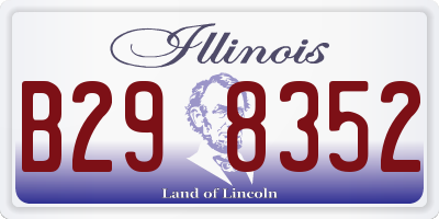 IL license plate B298352