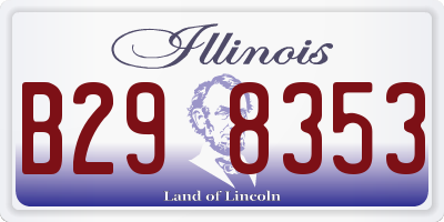 IL license plate B298353