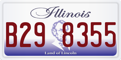IL license plate B298355